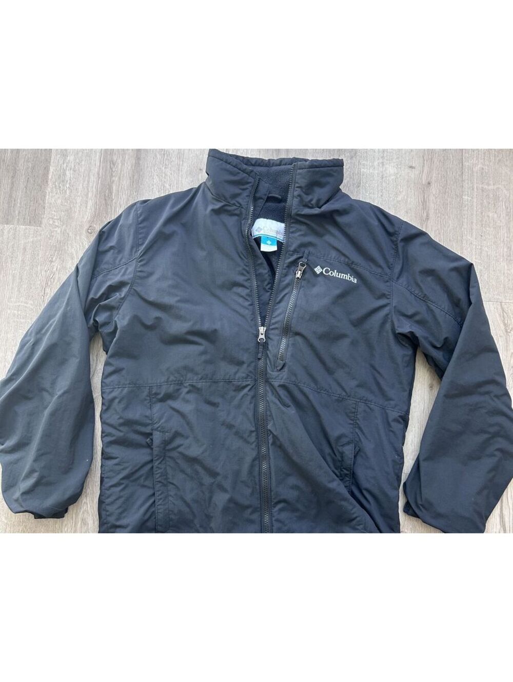 Columbia Black Fleece-Lined Outdoor Jacket Small